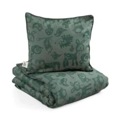 Sebra Babysengetøj, Bottle Green, 70x100 Cm