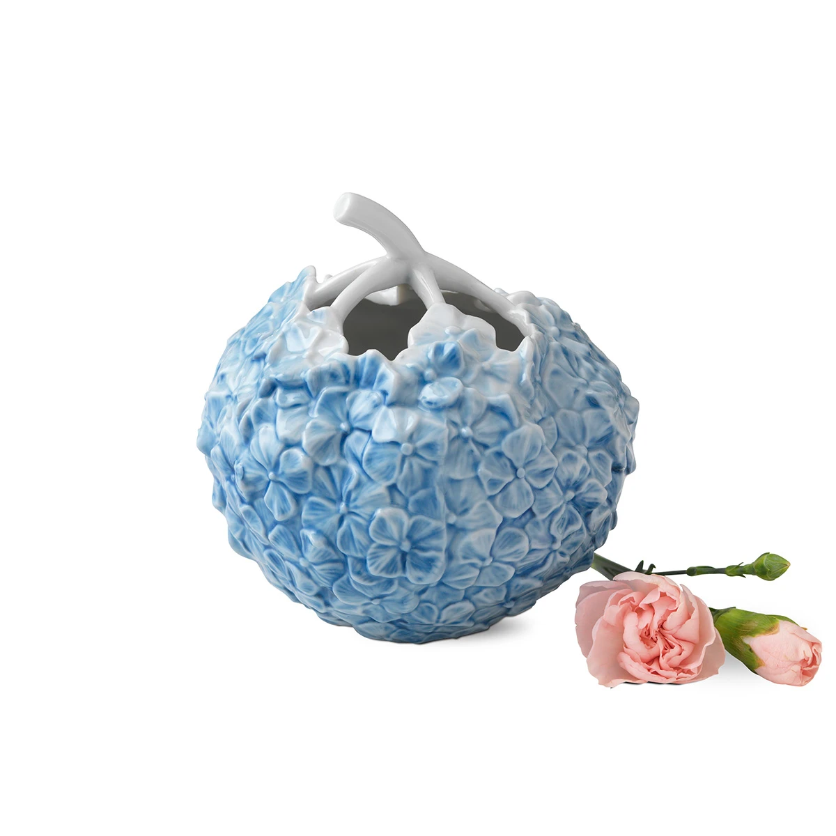 Royal Copenhagen The Art Of Giving Flowers Hortensia Vase, Blue 2 Royal Copenhagen The Art Of Giving Flowers Hortensia Vase, Blue - Billede 2