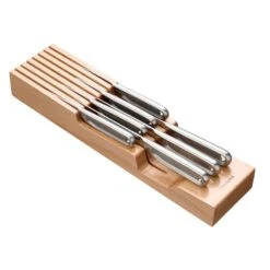 Fiskars Knivblok Til Skuffe, Træ -Salling Butik 1062890 fiskars wooden drawer knife block fsc 1