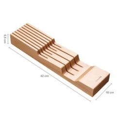 Fiskars Knivblok Til Skuffe, Træ -Salling Butik 1062890 fiskars wooden drawer knife block measures 2