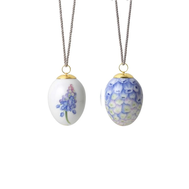 Royal Copenhagen Påskeæg 2-pak Med Perlehyacint Og Perlehyacintblade 1 Royal Copenhagen Påskeæg 2-pak Med Perlehyacint Og Perlehyacintblade