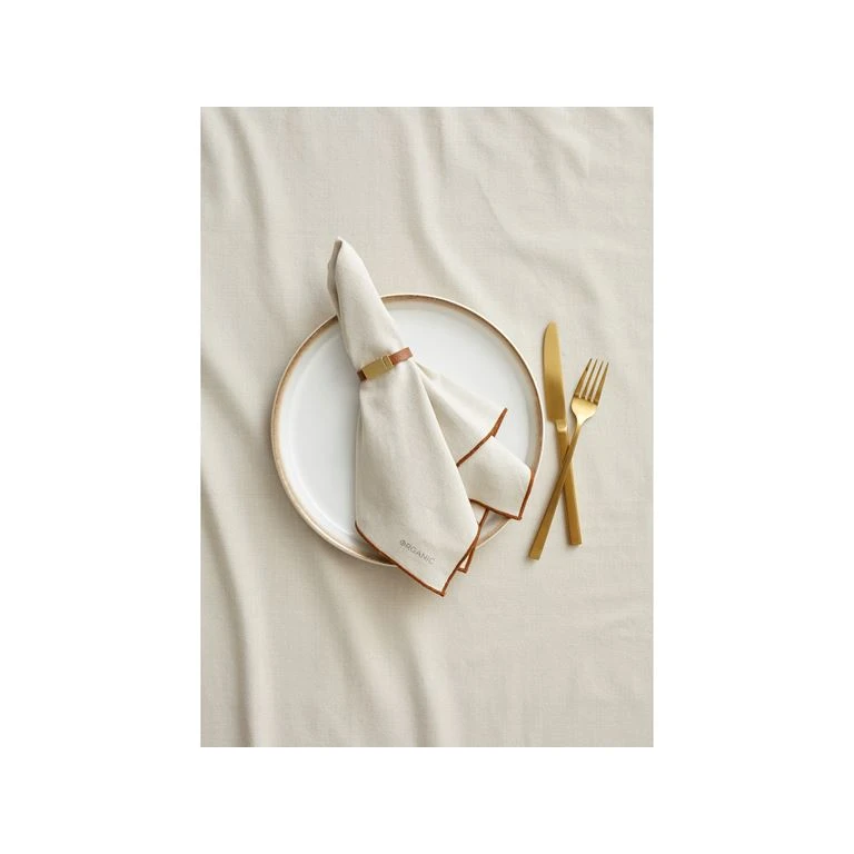 BITZ Organic 2-Pak Serviet, Cream, 50x50 Cm 3 BITZ Organic 2-Pak Serviet, Cream, 50x50 Cm - Billede 3