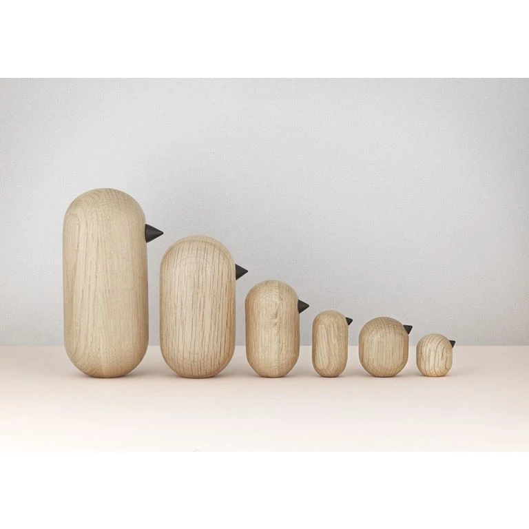 Normann Copenhagen Little Bird Figur, Egetræ 3 Normann Copenhagen Little Bird Figur, Egetræ - Billede 3