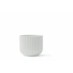 Lyngby Porcelæn Flowerpot Urtepotteskjuler, Hvid, M