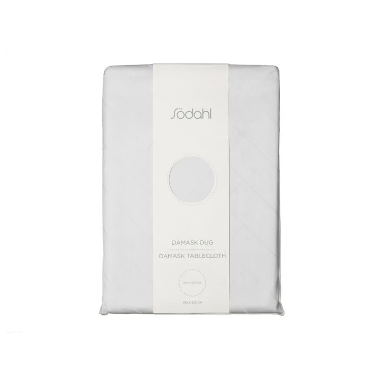 Södahl Tiles Damaskdug, Optisk Hvid, Ø160 Cm 5 Södahl Tiles Damaskdug, Optisk Hvid, Ø160 Cm - Billede 5