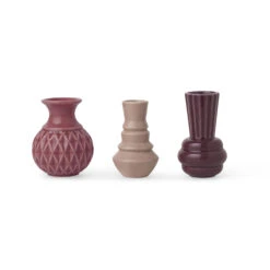 Samsurium Minibel 3-pak Vasesæt, Rose