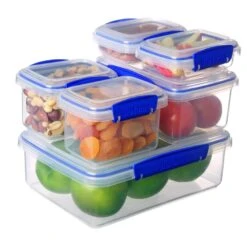 Sistema 6-Pak Klip-It Plastikbøtter, Lyseblå -Salling Butik 1760 6 pack klipit food