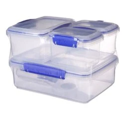 Sistema 6-Pak Klip-It Plastikbøtter, Lyseblå -Salling Butik 1760 6pack klipit nolabel