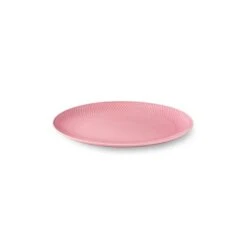 Lyngby Porcelæn Rhombe Color Ovalt Serveringsfad, Rosa, 21,5x28,5 Cm
