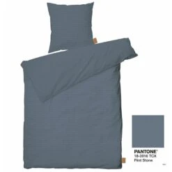 Juna Cube Sengelinned, Dusty Blue, 140x220 Cm