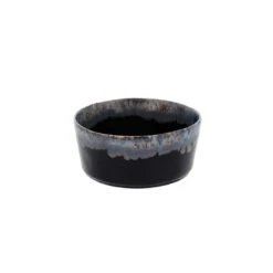 Gres Skål, Sort, Ø14 Cm