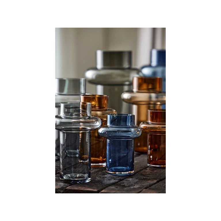 Lyngby Glas Tube Vase, Amber, 30 Cm 4 Lyngby Glas Tube Vase, Amber, 30 Cm - Billede 4