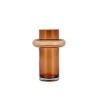 Lyngby Glas Tube Vase, Amber, 25 Cm