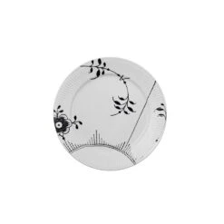 Royal Copenhagen Sort Mega Riflet Middagstallerken, Mønster 2, Ø27 Cm