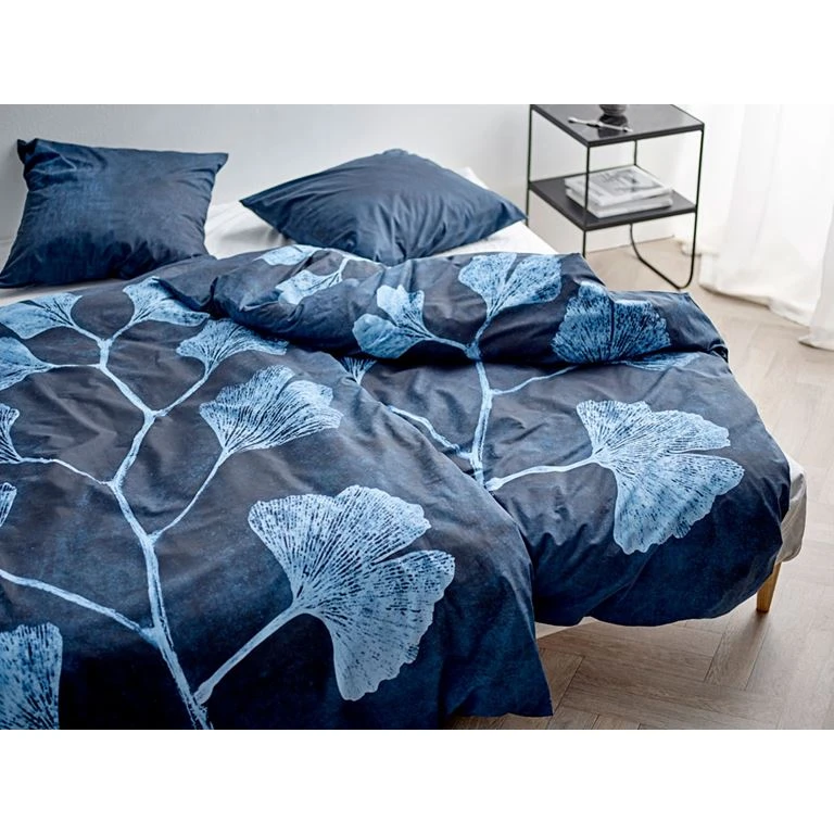 Södahl Ginkgo Sengesæt, Blå, 140x220 Cm 2 Södahl Ginkgo Sengesæt, Blå, 140x220 Cm - Billede 2