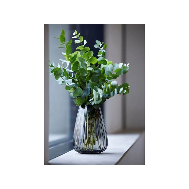 BITZ Kusintha Vase, 22 Cm, Smoke 2 BITZ Kusintha Vase, 22 Cm, Smoke - Billede 2