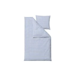 Södahl Gingham Sengesæt, Blå, 140x200 Cm