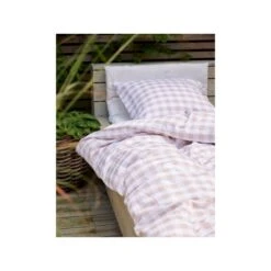 Södahl Gingham Sengesæt, Beige, 140x220 Cm -Salling Butik 28787 env 1 2301 high