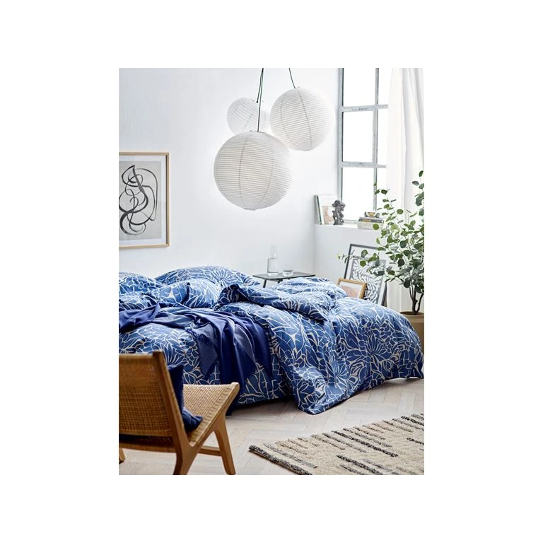 Södahl Abstract Leaves Sengetøj, Blå, 140x200 Cm 3 Södahl Abstract Leaves Sengetøj, Blå, 140x200 Cm - Billede 3