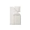 Södahl Organic Stripe Sengetøj, Hvid, 140x220 Cm