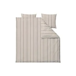 Södahl Organic Stripe Sengetøj, Beige, 200x220 Cm