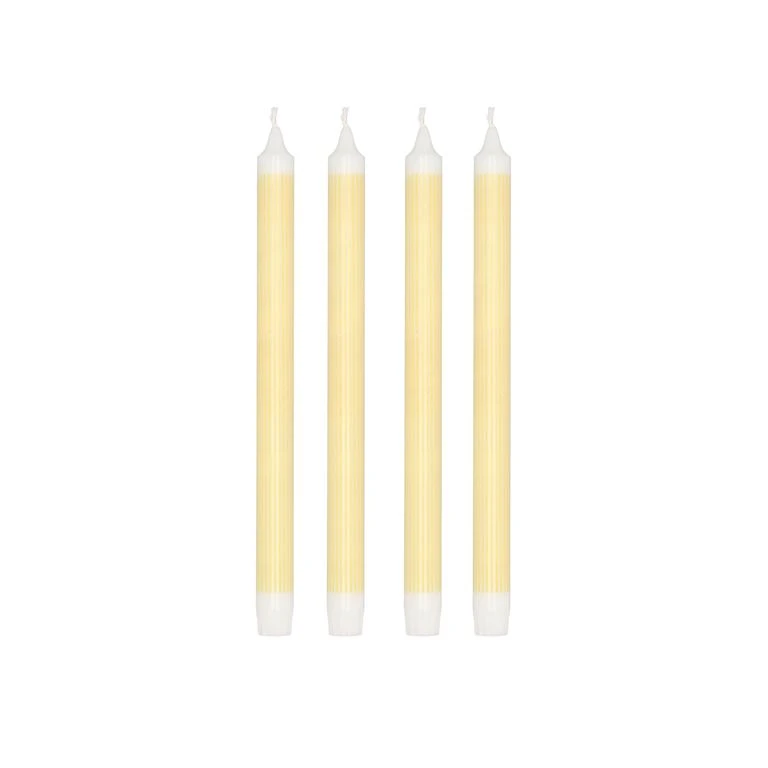 Styles 4-pak Kronelys, Gul 1 Styles 4-pak Kronelys, Gul