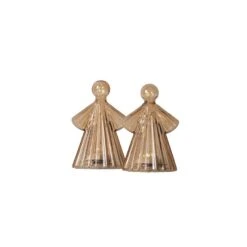 Sirius Alberte 2-pak Engel Med Lys, Rav, 10 Cm