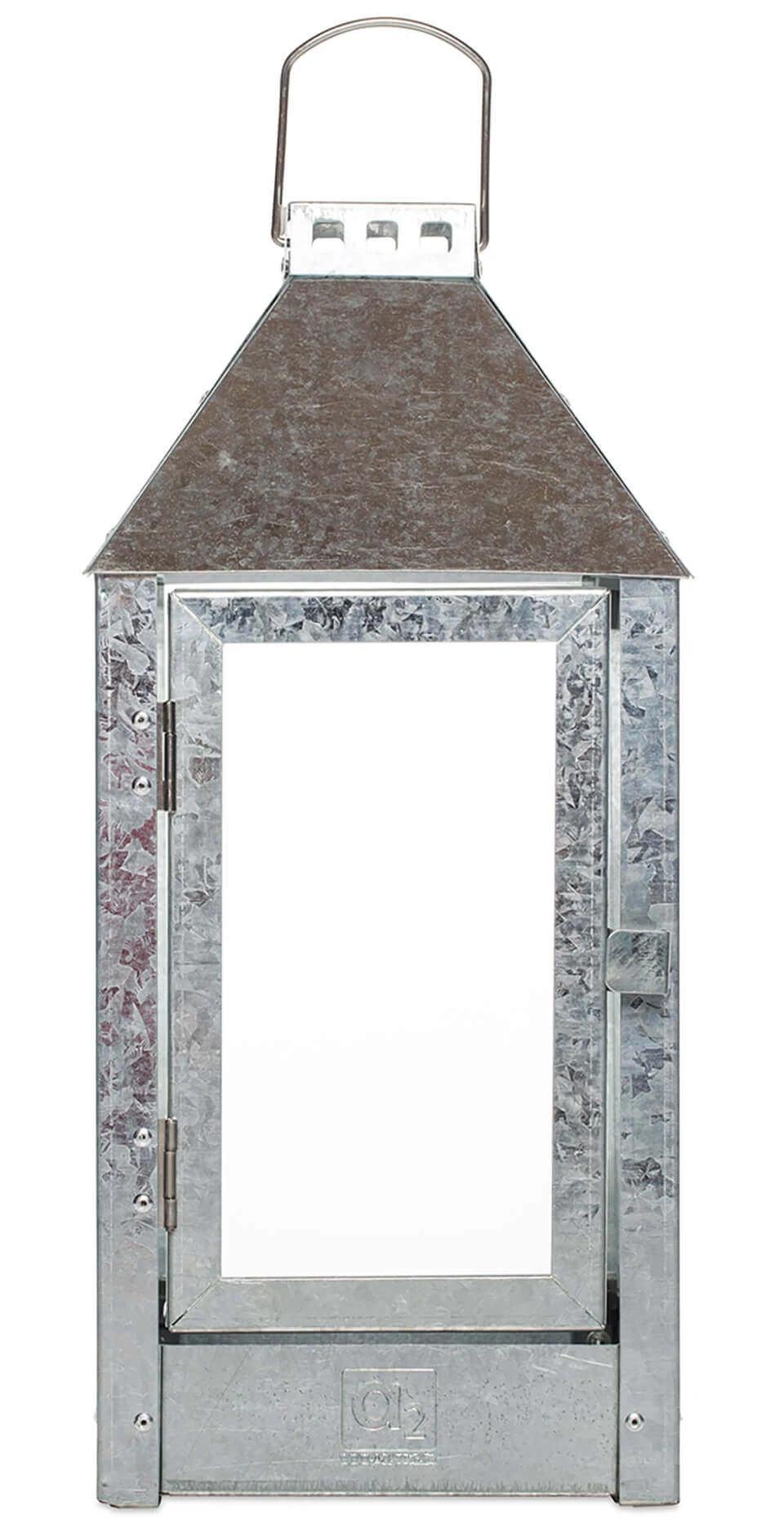 Midi Lanterne, Galvaniseret, 19x42,5x19 Cm 2 Midi Lanterne, Galvaniseret, 19x42,5x19 Cm - Billede 2