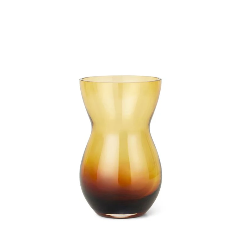 Holmegaard Calabas Duo Vase, Burgundy/ Amber, 21 Cm 1 Holmegaard Calabas Duo Vase, Burgundy/ Amber, 21 Cm