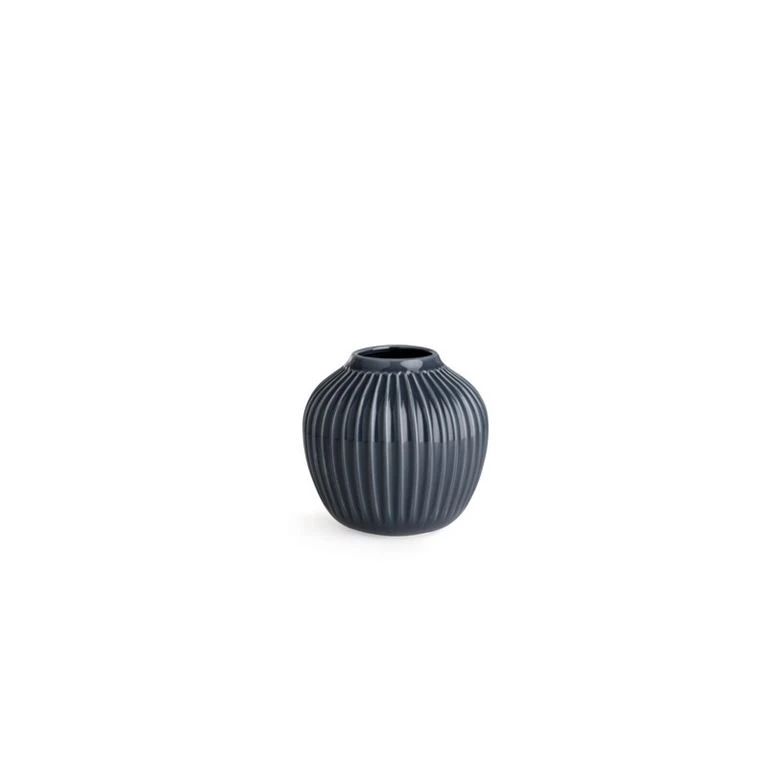 Kähler Hammershøi Vase, Antracitgrå, 12,5 Cm 1 Kähler Hammershøi Vase, Antracitgrå, 12,5 Cm