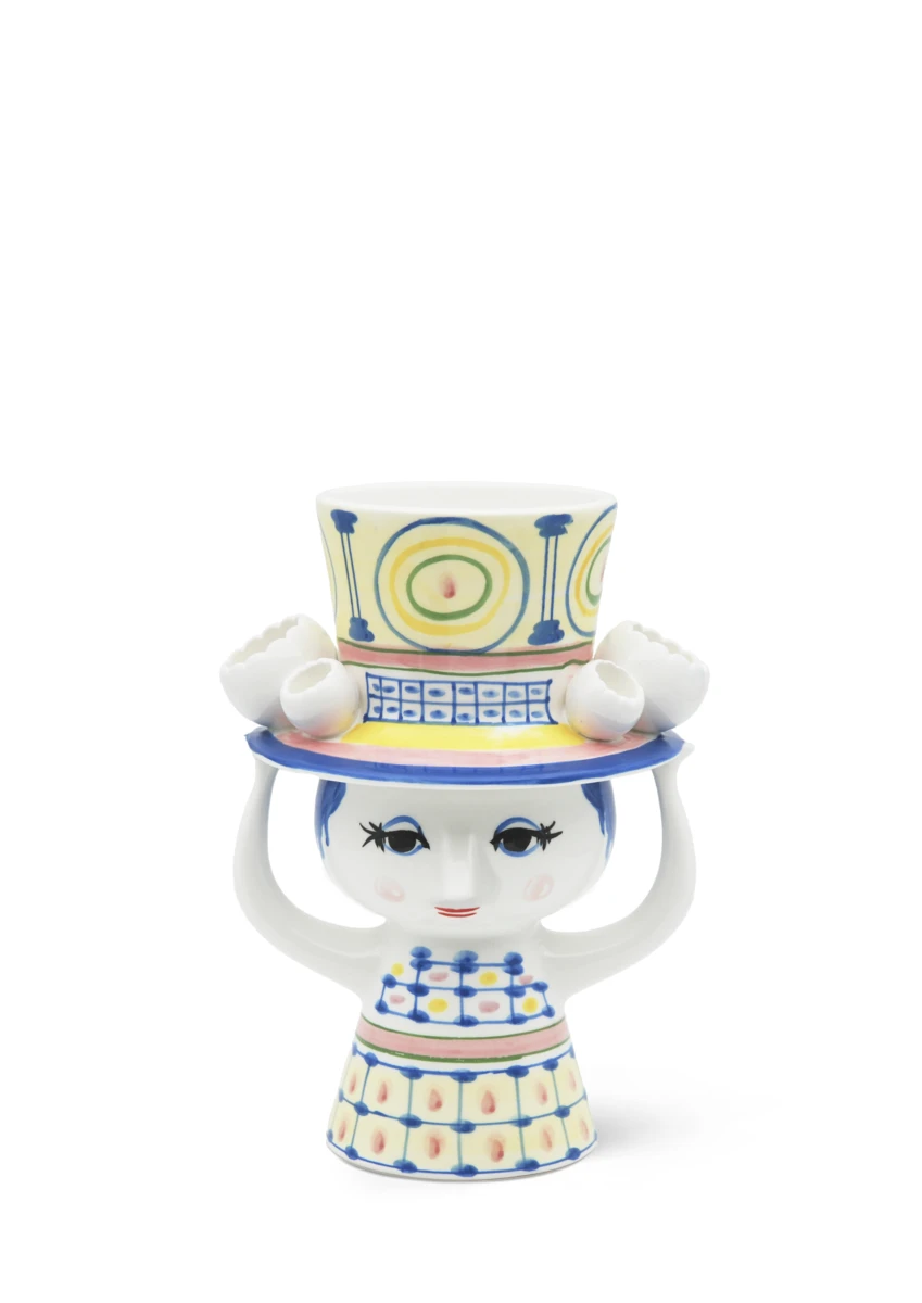 Bjørn Wiinblad Lady With Hat Vase 1 Bjørn Wiinblad Lady With Hat Vase