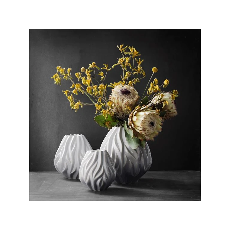 Morsø Flame Vase, Hvid, 23 Cm 2 Morsø Flame Vase, Hvid, 23 Cm - Billede 2