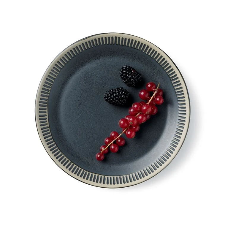 Colorit Tallerken, Mørk Grå, 19 Cm 2 Colorit Tallerken, Mørk Grå, 19 Cm - Billede 2