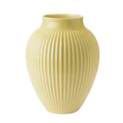 Riflet Vase, Gul, H: 20 Cm