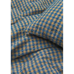 Juna Bæk&Bølge Sengetøj, Blå/Okker, 140x200 Cm -Salling Butik 636044 2 1
