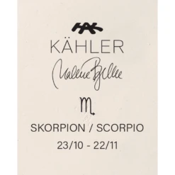 Kähler Astro Skorpion Skulptur, Hvid 10 Kähler Astro Skorpion Skulptur, Hvid -Salling Butik 693507 3