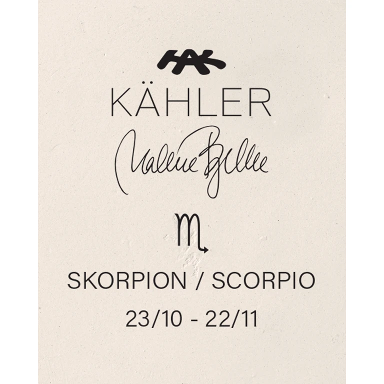 Kähler Astro Skorpion Skulptur, Hvid 4 Kähler Astro Skorpion Skulptur, Hvid - Billede 4