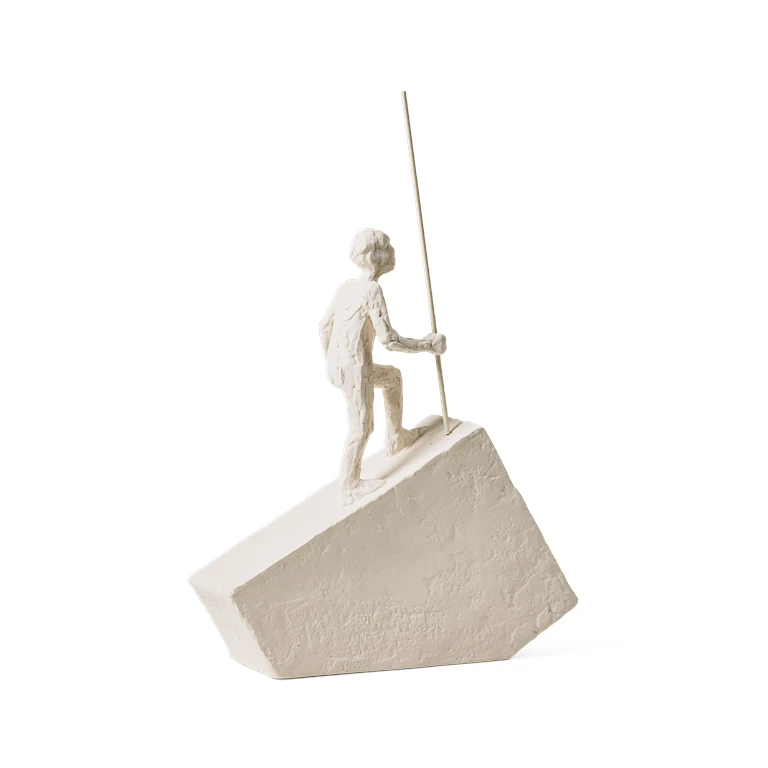 Kähler Astro Stenbuk Skulptur, Hvid 2 Kähler Astro Stenbuk Skulptur, Hvid - Billede 2