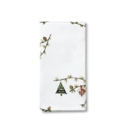 Kähler Hammershøi Jul 4-pak Stofservietter, Hvid, 45x45 Cm