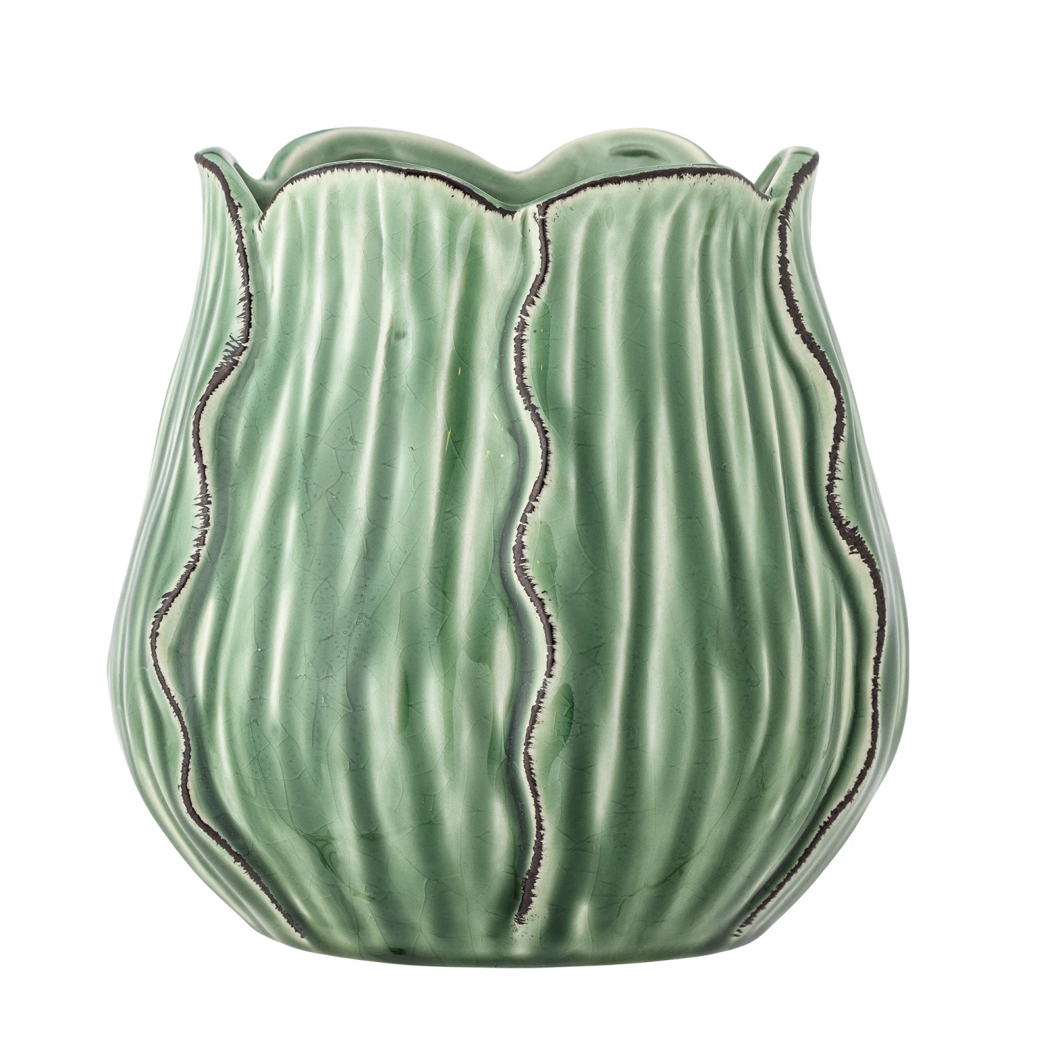 Bloomingville Creative Collection Elros Vase, Green 2 Bloomingville Creative Collection Elros Vase, Green - Billede 2