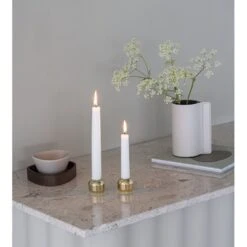 LIND DNA Silhouette 2-pak Lysestage 34, Forgyldt -Salling Butik 991572 3