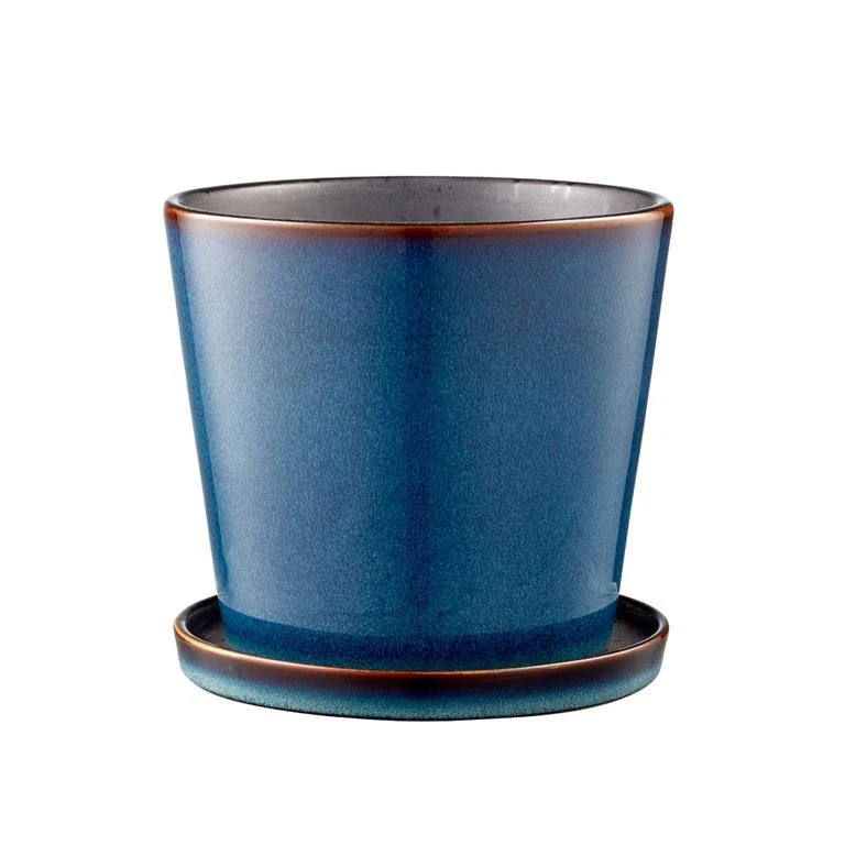 BITZ Skjuler Med Underskål, Blå/Sort, 14 Cm 1 BITZ Skjuler Med Underskål, Blå/Sort, 14 Cm