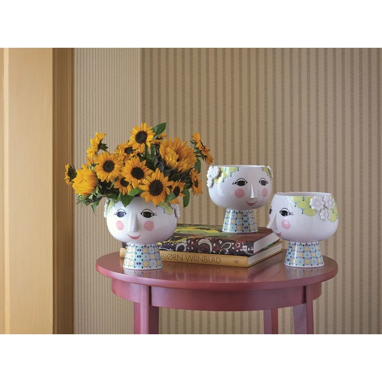 Bjørn Wiinblad Eva Urtepotteskjuler, Gul, 14,5 Cm 4 Bjørn Wiinblad Eva Urtepotteskjuler, Gul, 14,5 Cm - Billede 4