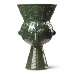 Bjørn Wiinblad Björn Wiinblad Symphony Carmen Vase, Mørkegrøn, 23 Cm
