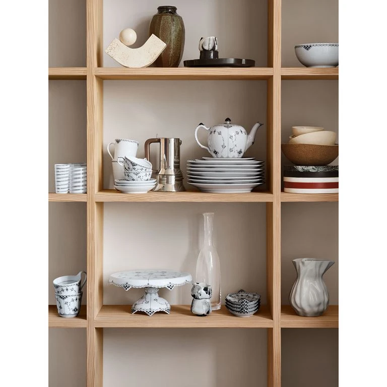 Royal Copenhagen Sort Riflet Blonde Skål, Ø21 Cm - Billede 3