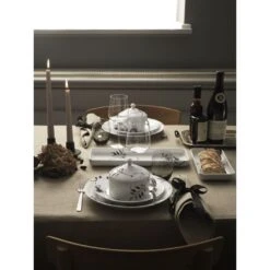 Royal Copenhagen Sort Mega Riflet Tapasfad, 12,5x36 Cm -Salling Butik black mega dinner