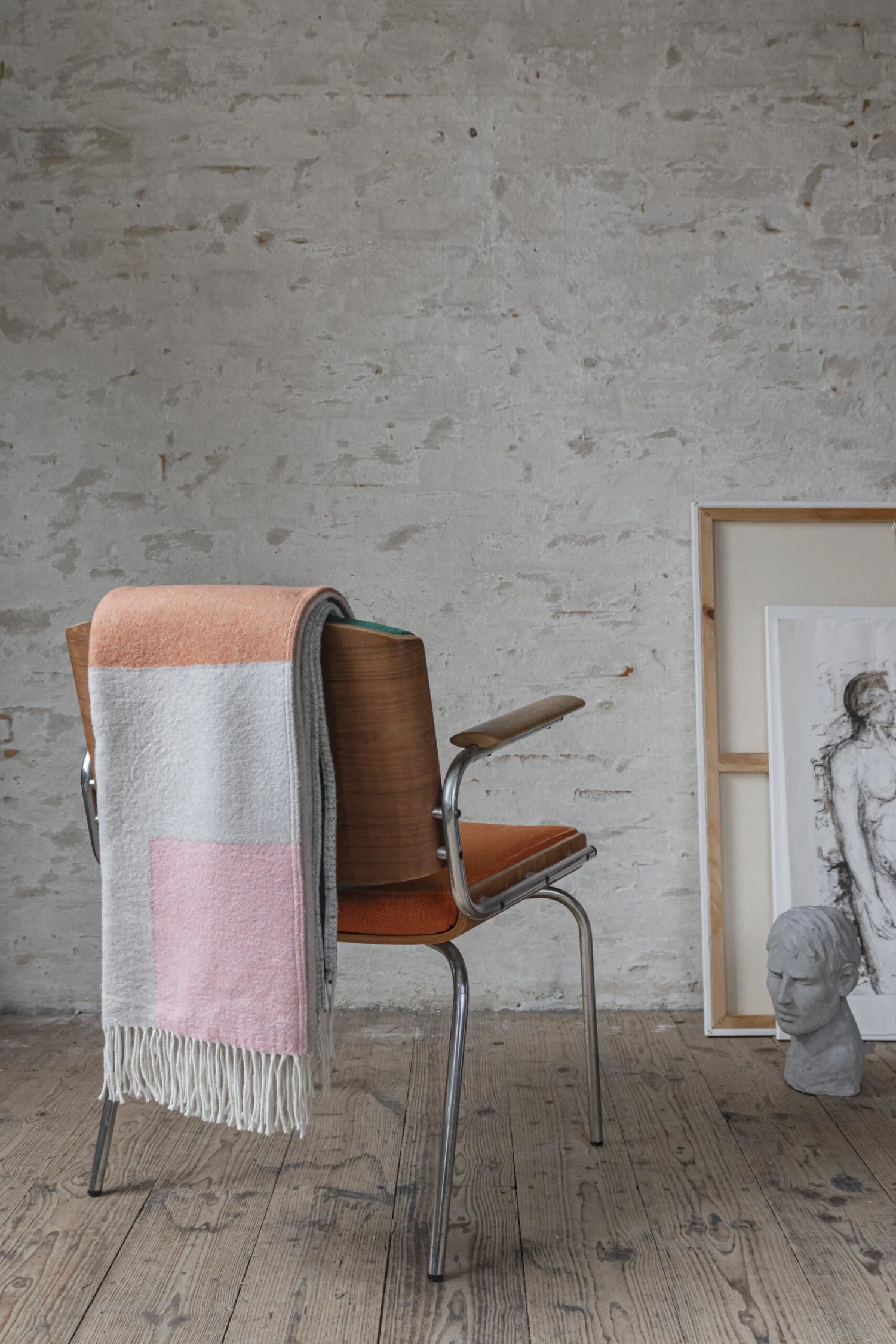 Mette Ditmer Brick Plaid, Brick, 125x190 Cm 2 Mette Ditmer Brick Plaid, Brick, 125x190 Cm - Billede 2