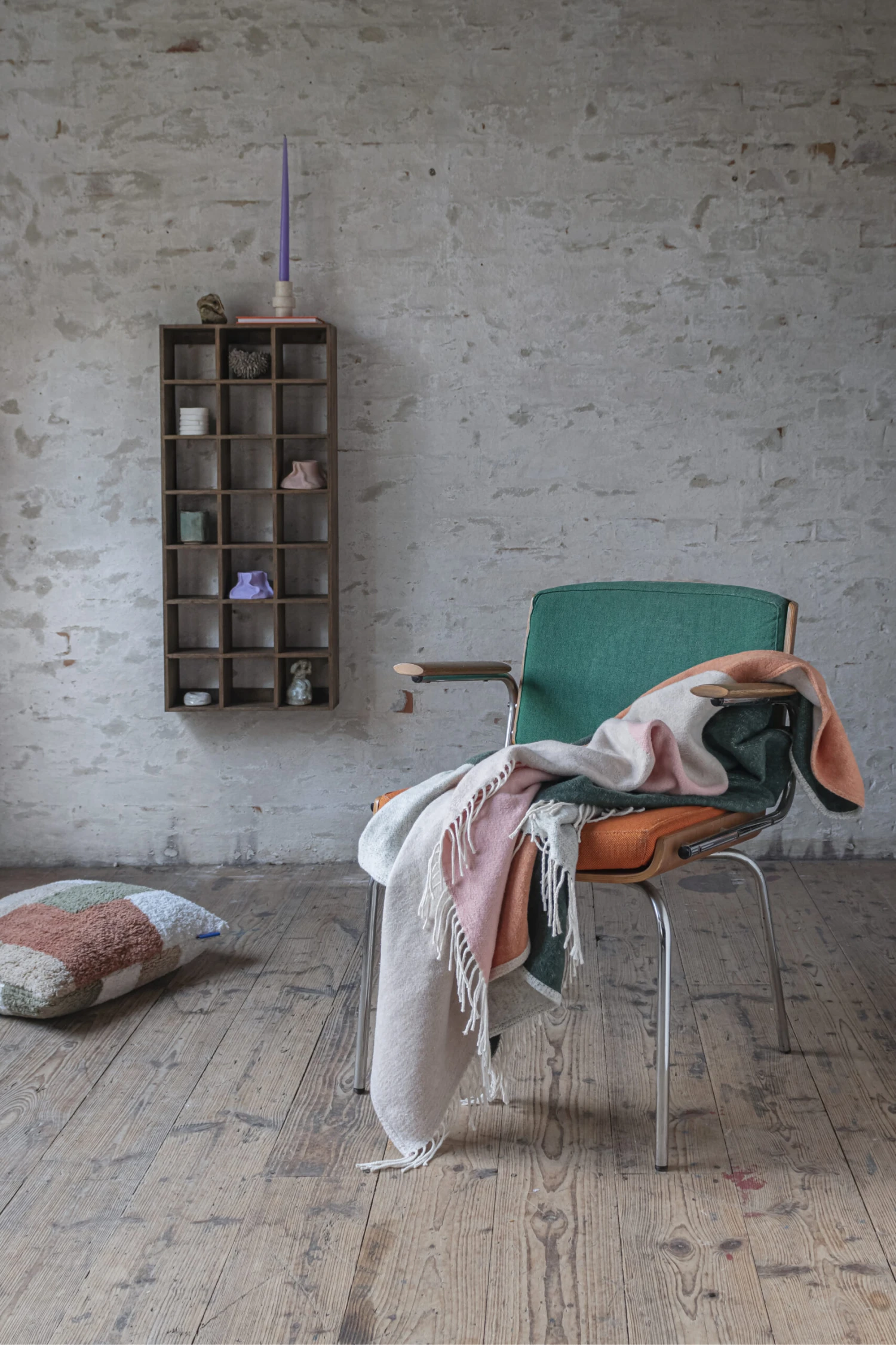 Mette Ditmer Brick Plaid, Brick, 125x190 Cm 5 Mette Ditmer Brick Plaid, Brick, 125x190 Cm - Billede 5