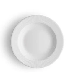 Legio Nova Dyb Tallerken, Hvid, Ø22 Cm