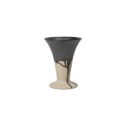 Ferm LIVING Flores Vase, Sand/Sort